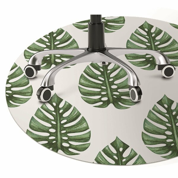 Office chair mat Leaves