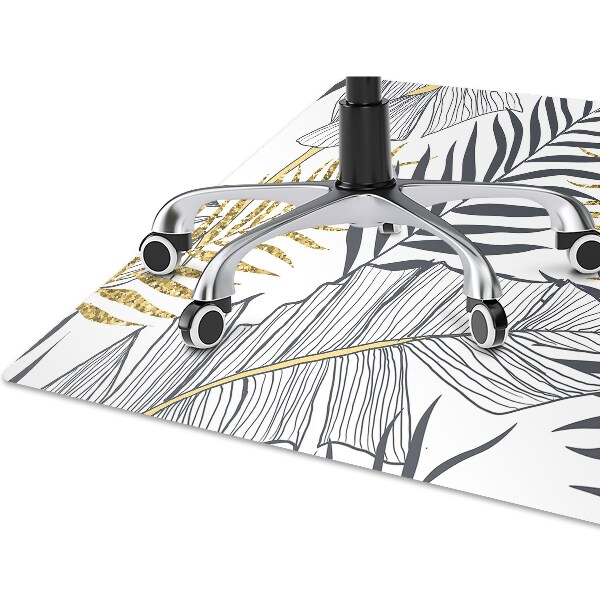 Computer chair mat palm leaves