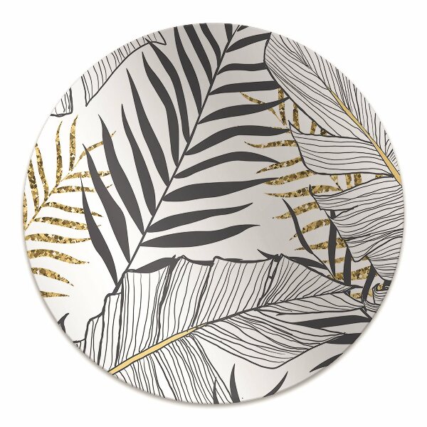 Computer chair mat palm leaves