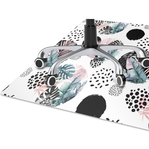 Office chair mat Abstraction leaves