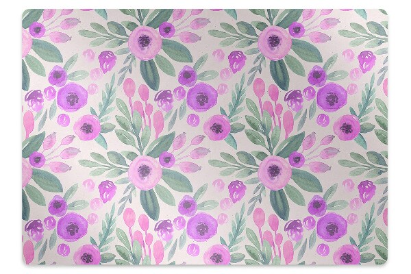 Desk chair mat floral Pattern