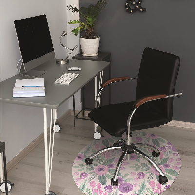 Desk chair mat floral Pattern