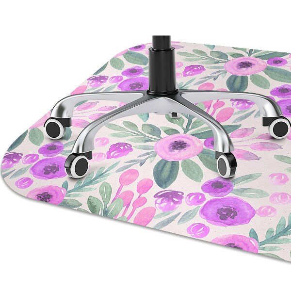 Desk chair mat floral Pattern