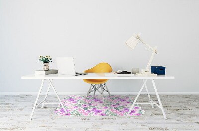 Desk chair mat floral Pattern