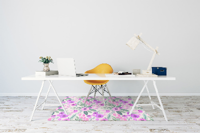 Desk chair mat floral Pattern