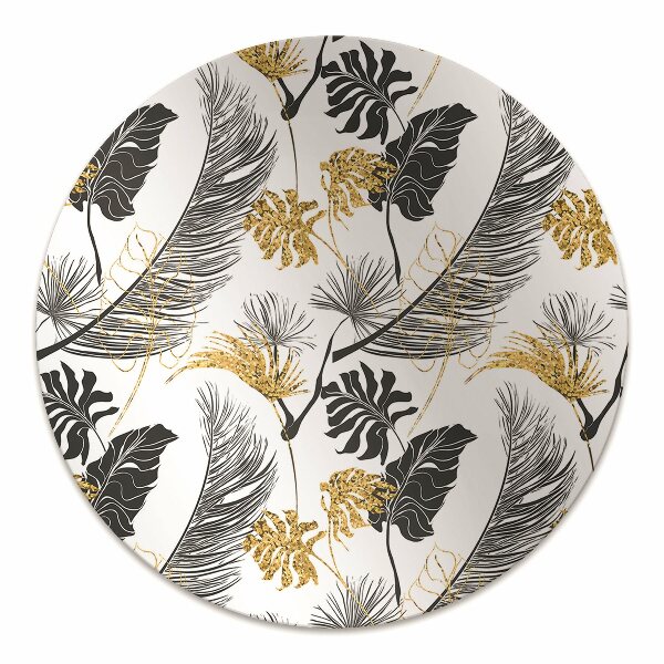 Chair mat floor panels protector tropical Gold