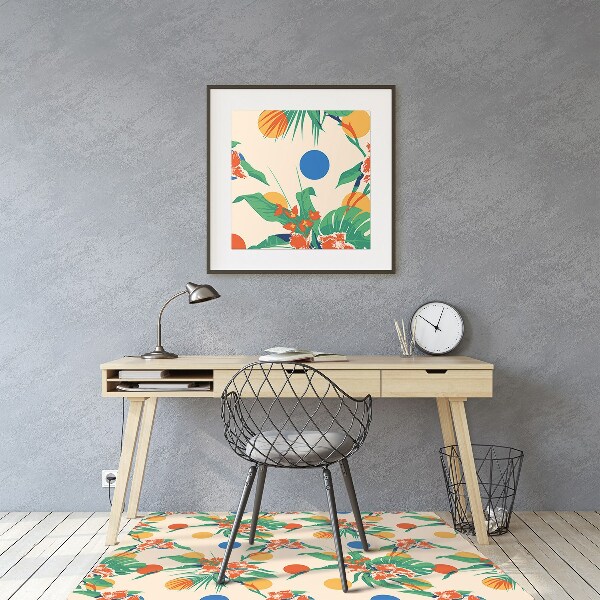 Desk chair mat Sunset
