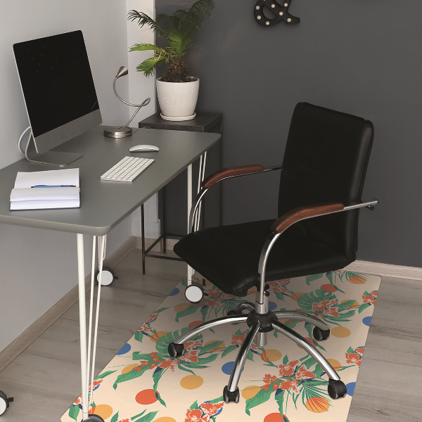 Desk chair mat Sunset