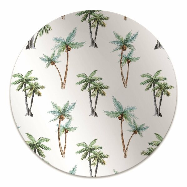 Desk chair mat palm mural