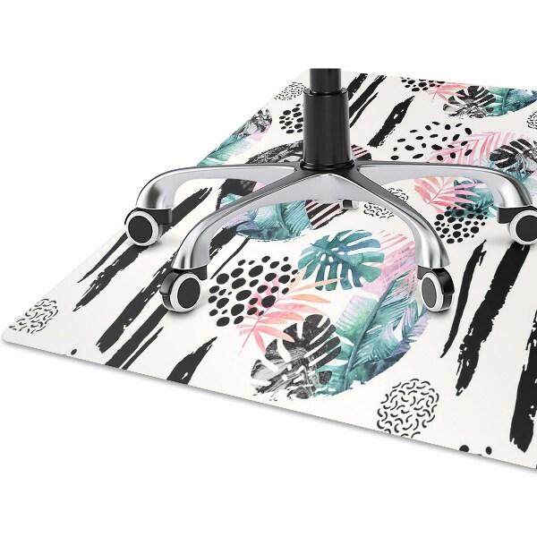 Office chair floor protector Abstraction jungle