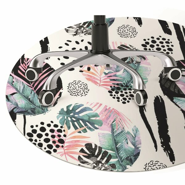 Office chair floor protector Abstraction jungle