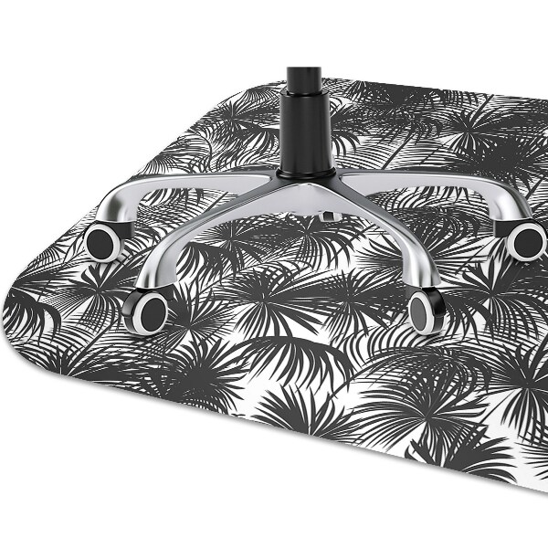 Computer chair mat black palm