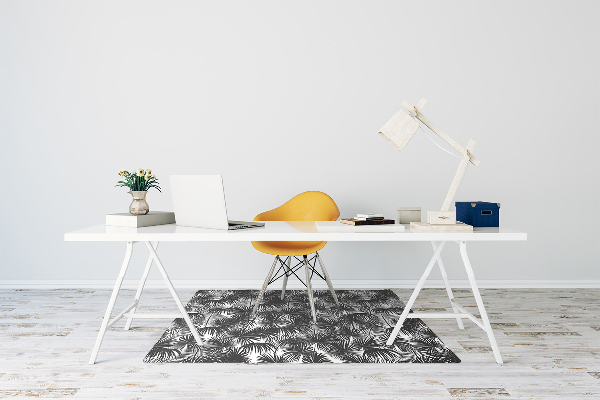 Computer chair mat black palm