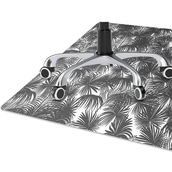 Computer chair mat black palm