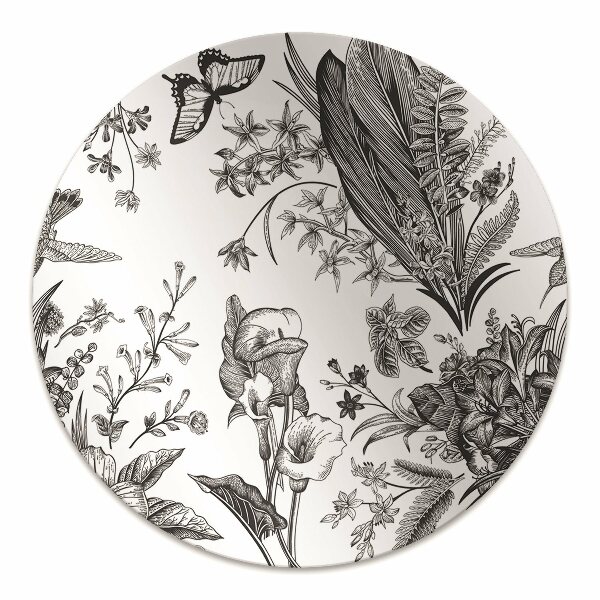 Office chair floor protector Black and white garden