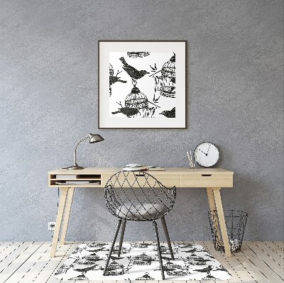 Desk chair mat bird cage