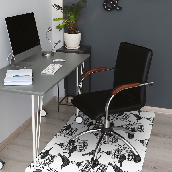 Desk chair mat bird cage