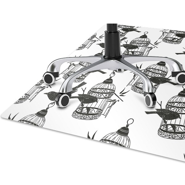 Desk chair mat bird cage