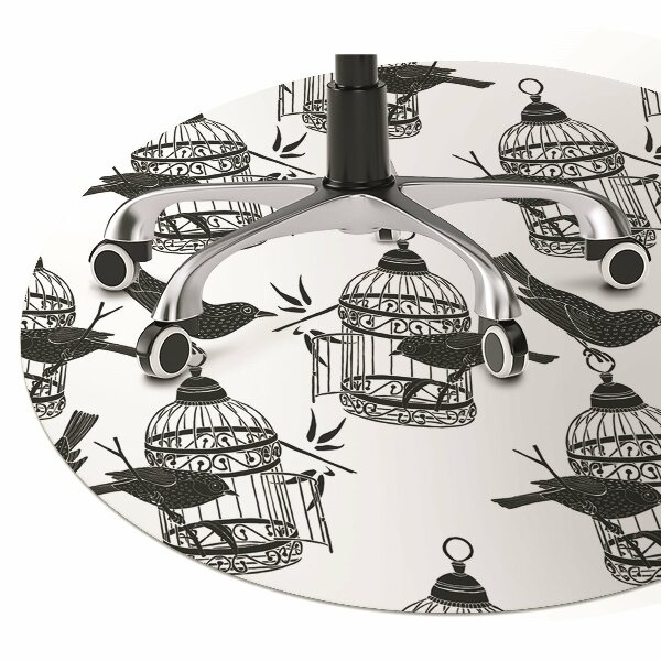 Desk chair mat bird cage
