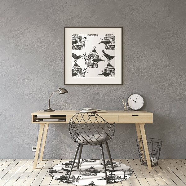 Desk chair mat bird cage