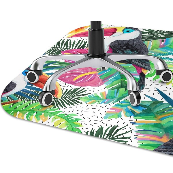 Office chair mat toucans