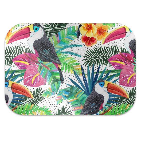 Office chair mat toucans