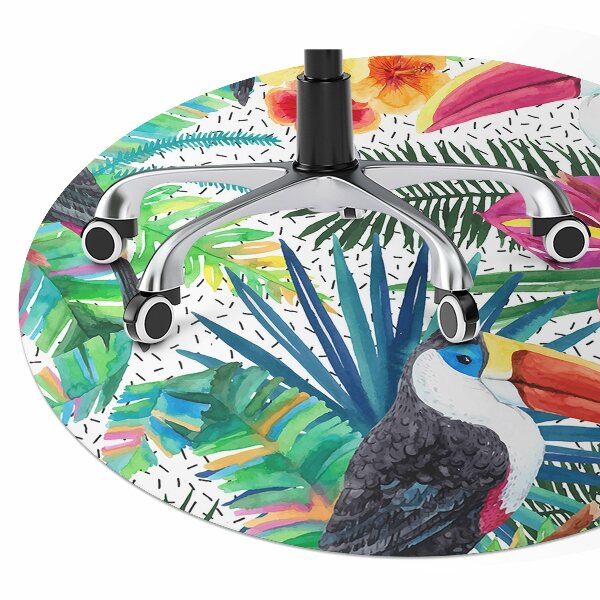 Office chair mat toucans
