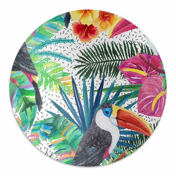 Office chair mat toucans