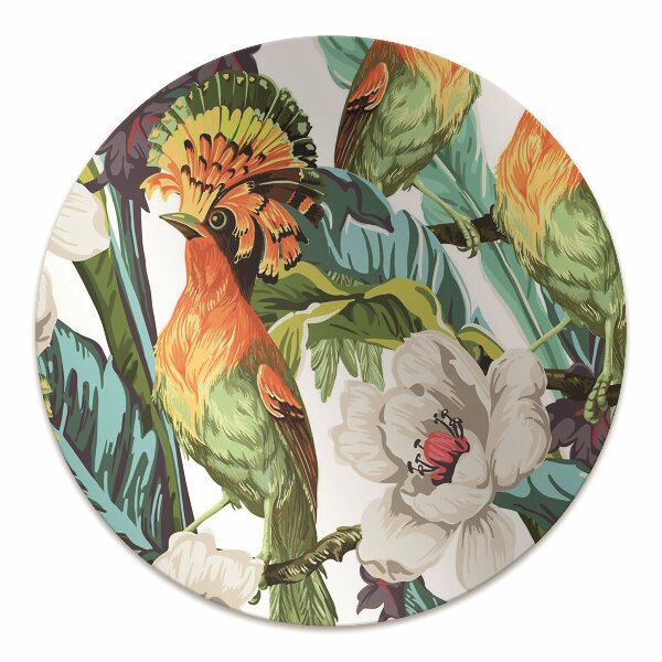 Chair mat floor panels protector exotic birds
