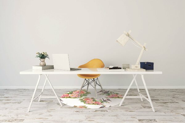 Office chair mat Birds on a branch