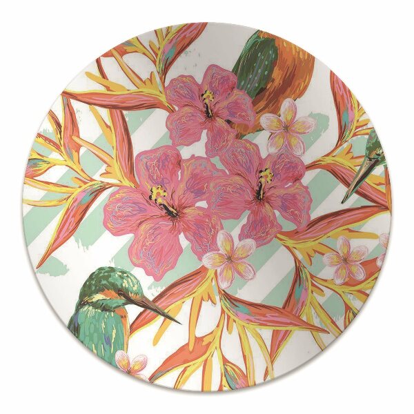 Computer chair mat summer birds