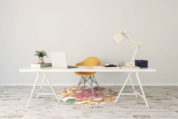 Computer chair mat summer birds