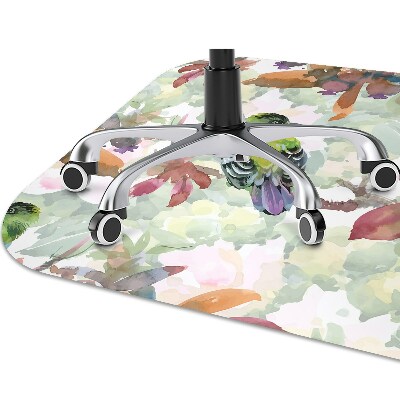 Chair mat floor panels protector exotic birds