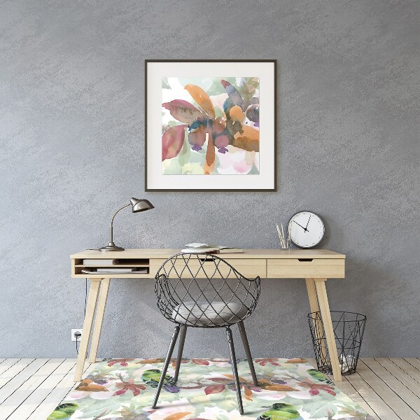 Chair mat floor panels protector exotic birds