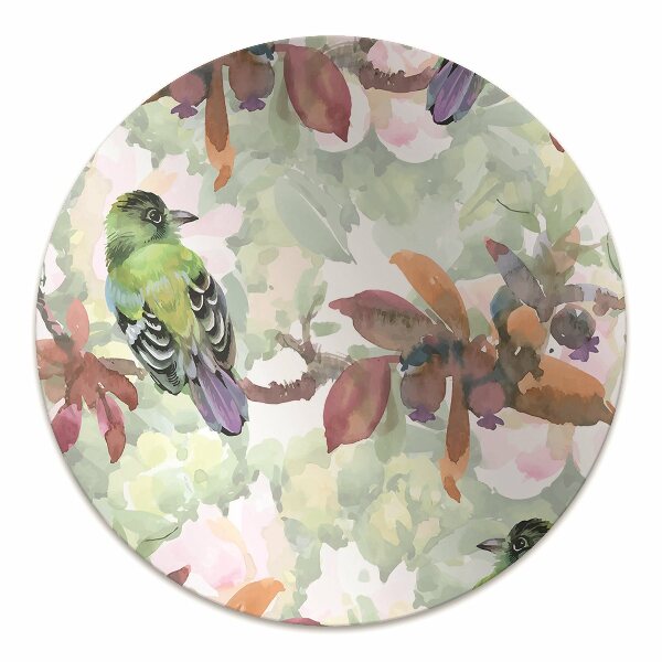 Chair mat floor panels protector exotic birds