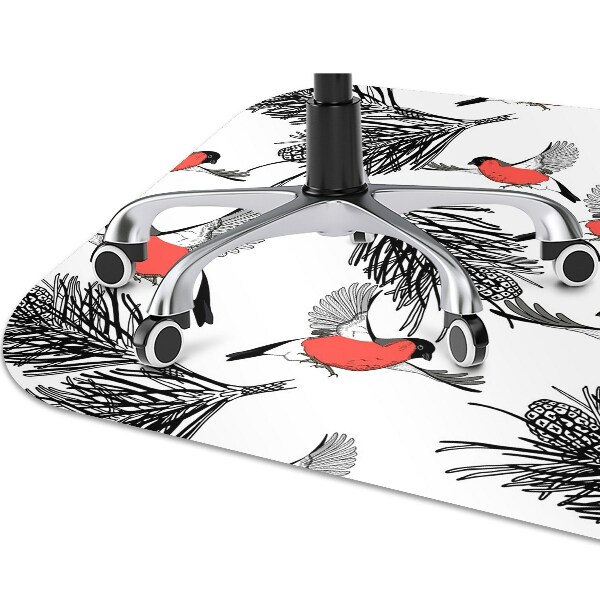 Desk chair mat Gile and trees