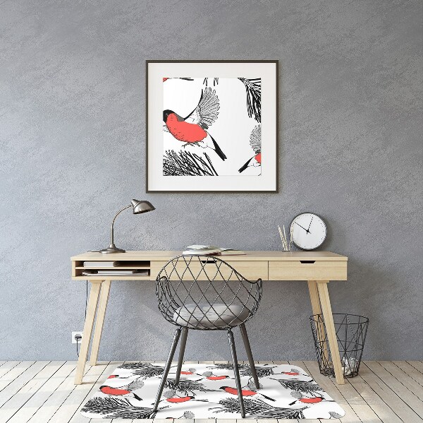 Desk chair mat Gile and trees