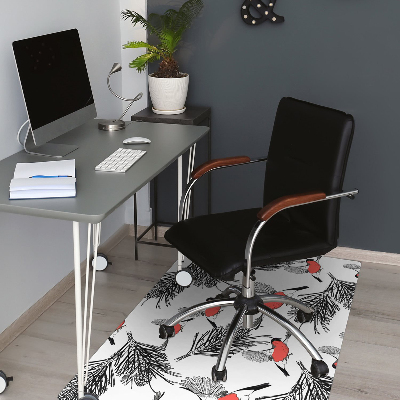 Desk chair mat Gile and trees
