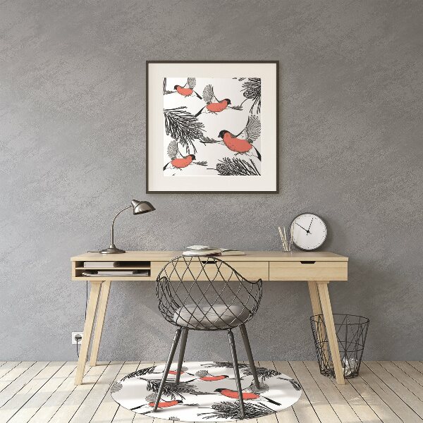 Desk chair mat Gile and trees