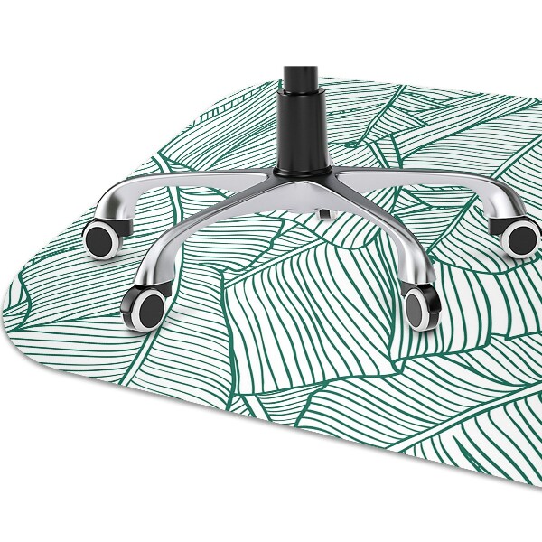 Computer chair mat Water leaves