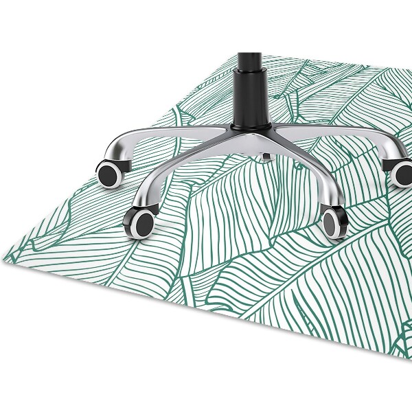 Computer chair mat Water leaves