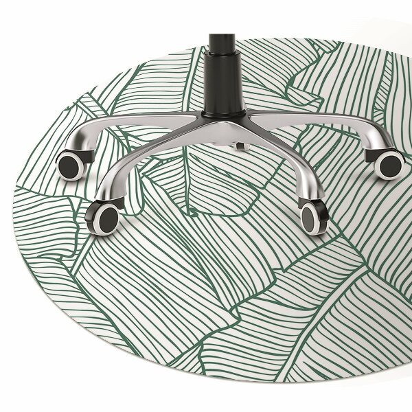 Computer chair mat Water leaves