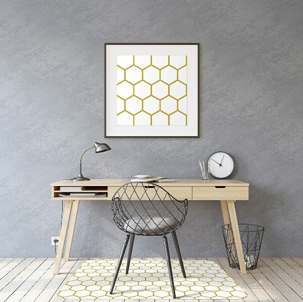 Desk chair mat Honeycomb