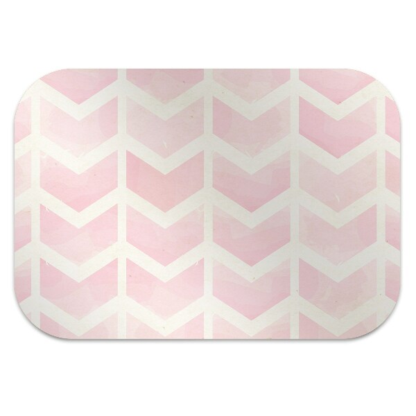 Office chair floor protector pink vectors
