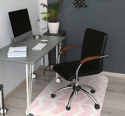 Office chair floor protector pink vectors