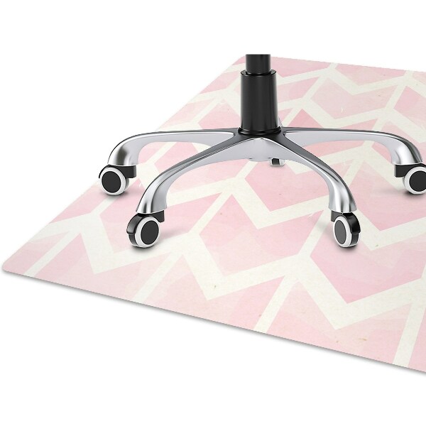 Office chair floor protector pink vectors