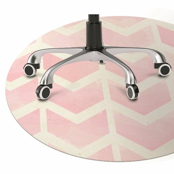 Office chair floor protector pink vectors
