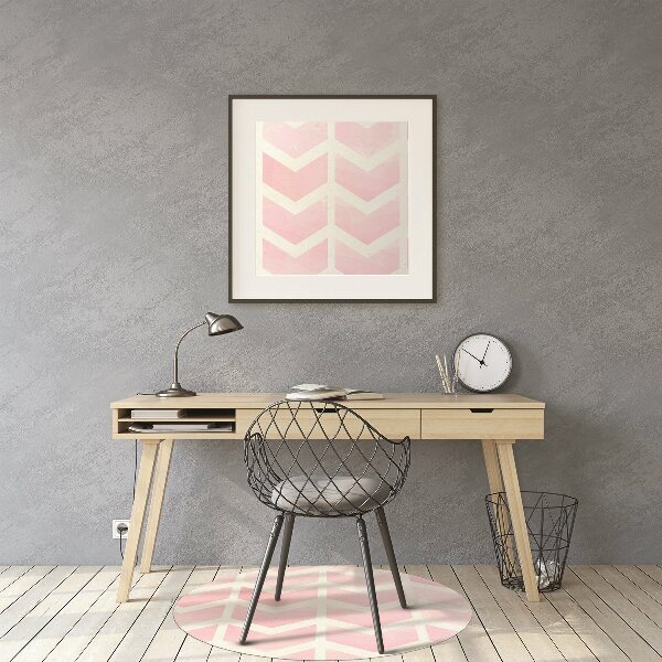 Office chair floor protector pink vectors