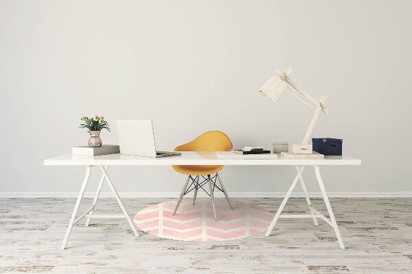 Office chair floor protector pink vectors