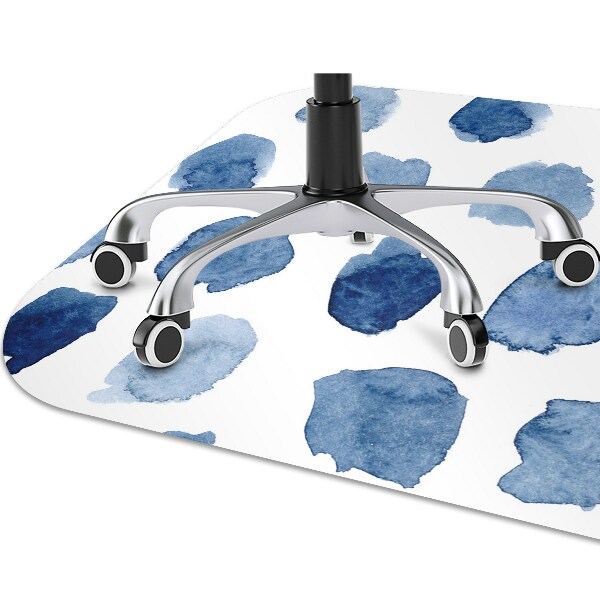 Computer chair mat ink dots